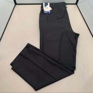 New IZOD Men's Golf Slim Fit Flat Front Wicking Stretch Dress Pants 36/30